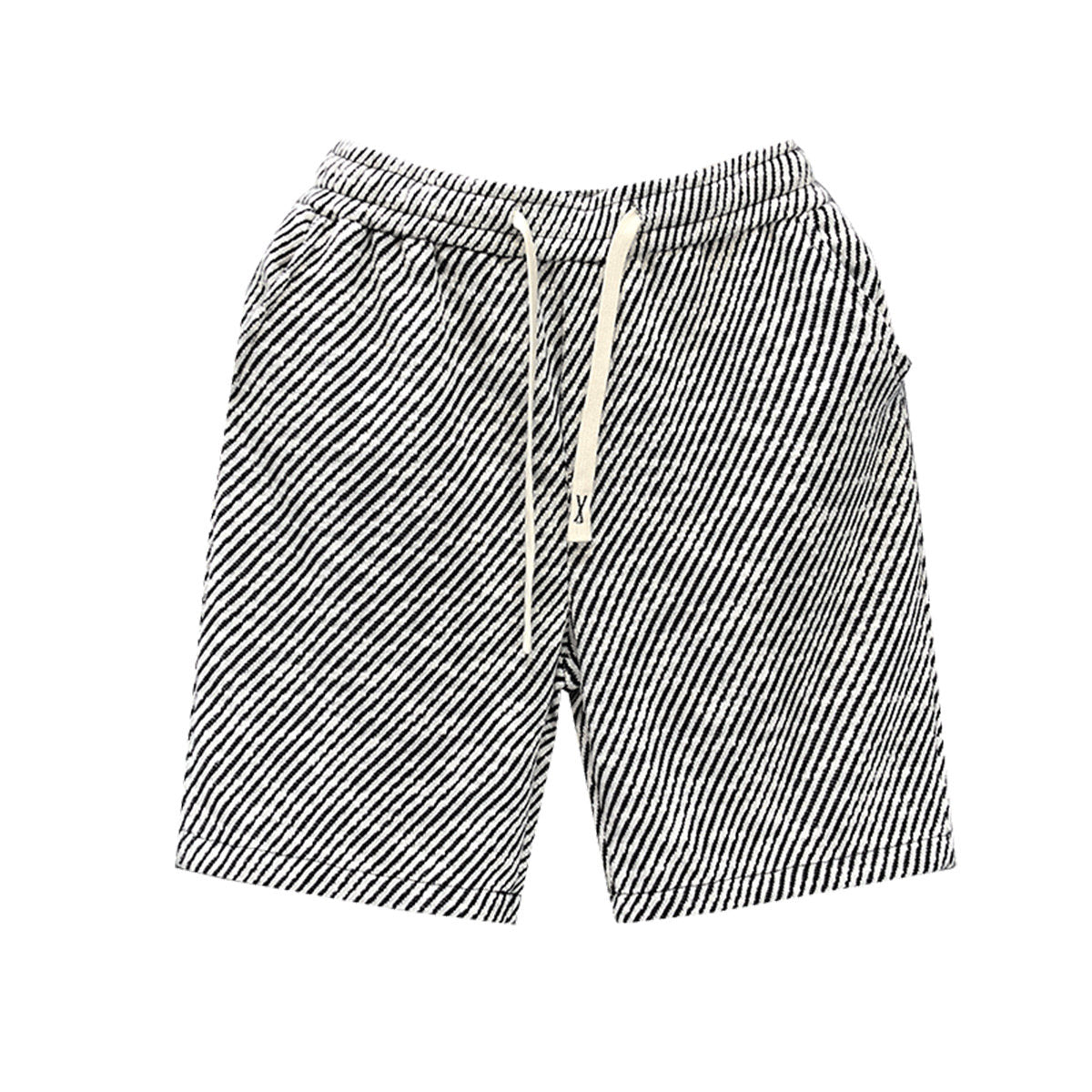 Diagonal Striped Casual Shorts for Men
