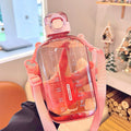 Square Sports Water Bottle with Strap