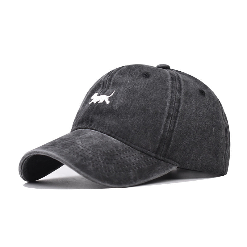 Washed-out Vintage Sun Hat Female Curved Brim Distressed