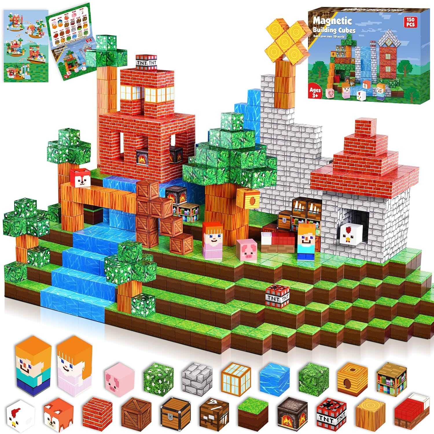 Magnetic Building Blocks Themed Sets for Kids