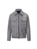 Mens Lapel Zipper Jacket