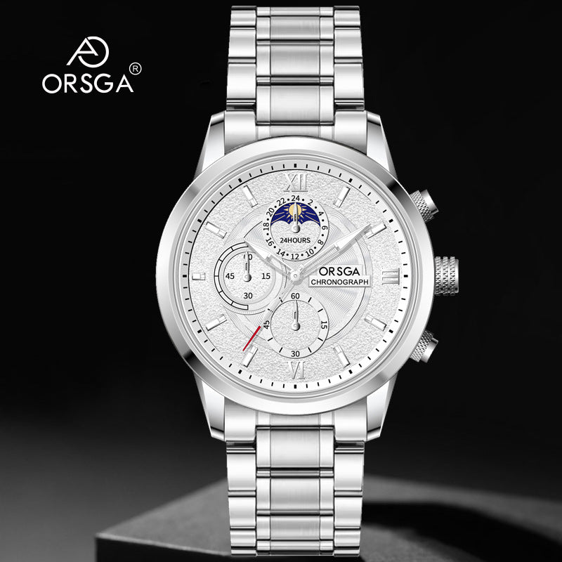 Multifunctional Mens Quartz Watch