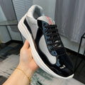 Casual Breathable Cowhide Canvas Sneakers for Men