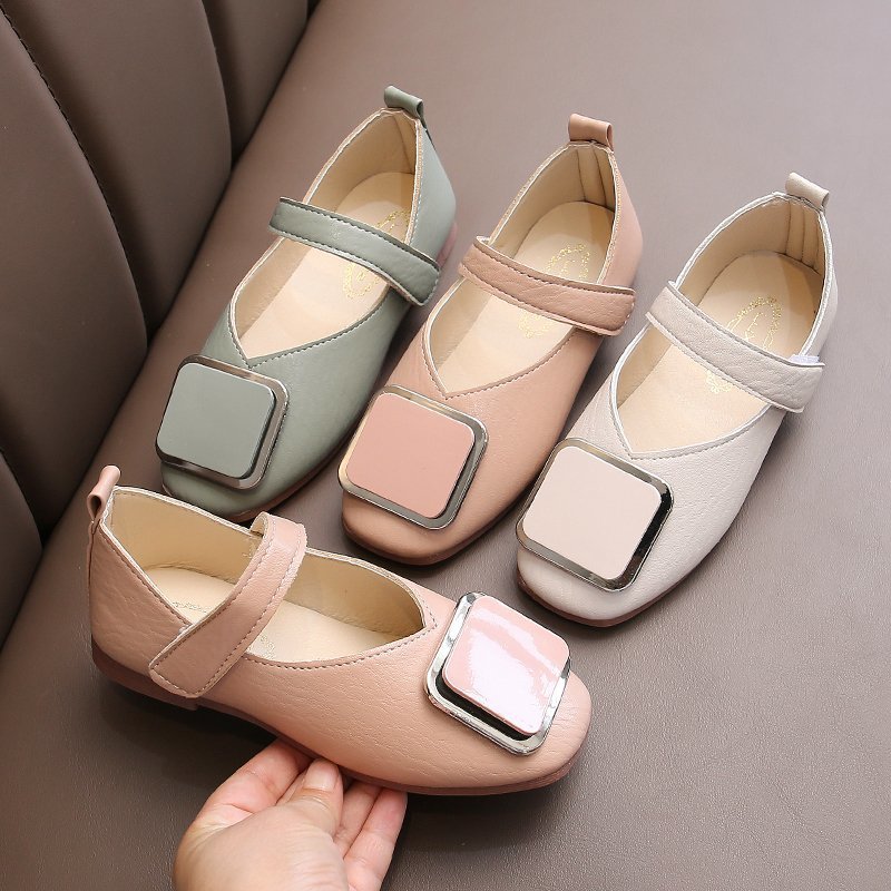 All-match Retro Soft-soled Girls Small Leather Shoes