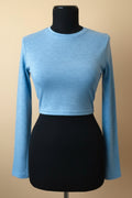 Long Sleeve Viscoe Crop Top
