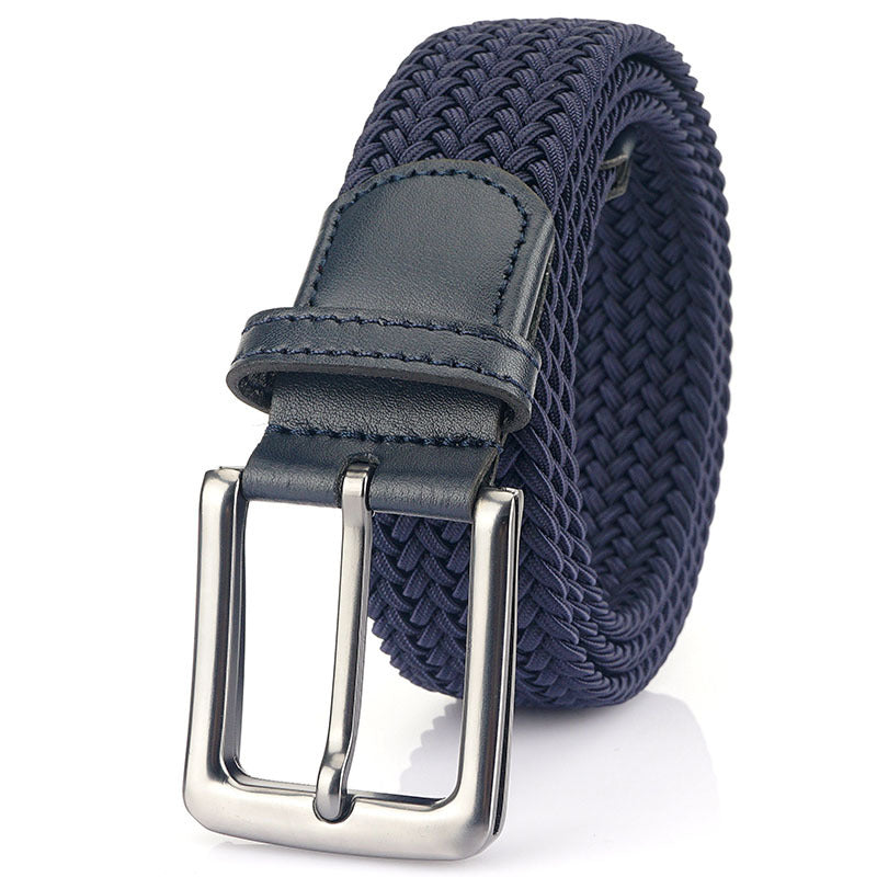 Elastic Pin Buckle Canvas Belt for Men