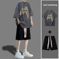 Short-sleeved T-shirt summer set for men