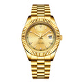 Elegant Mens Steel Band Roman Numeral Watch