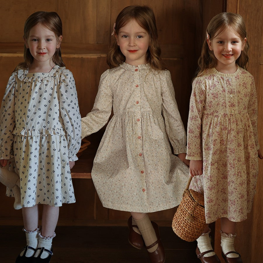 Girls' Niche Temperament Floral Dress