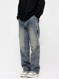 Vintage Washed Denim Jeans