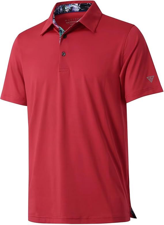 Mens Quick Dry Polo Shirt Short Sleeve Casual