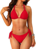 Women's Halter Bikini Set Two Piece Triangle Swimsuit