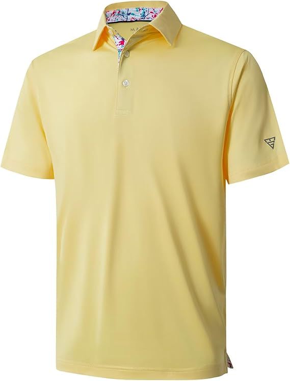 Mens Quick Dry Polo Shirt Short Sleeve Casual