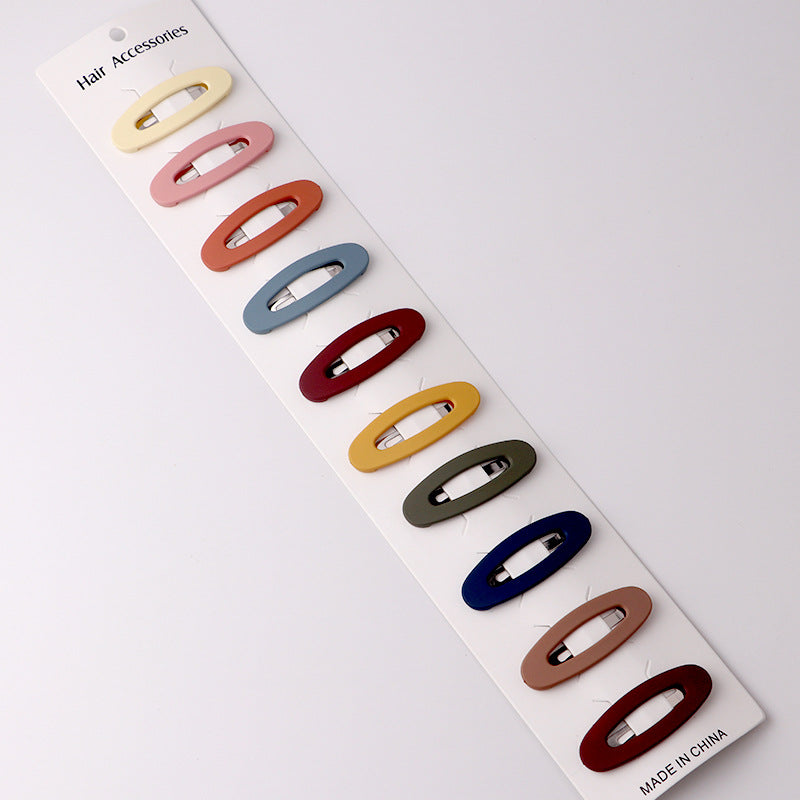 Pack Of 10 Color Kids Hair Clips Nordic Color