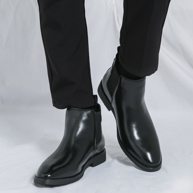 Mens Formal Casual Leather Boots