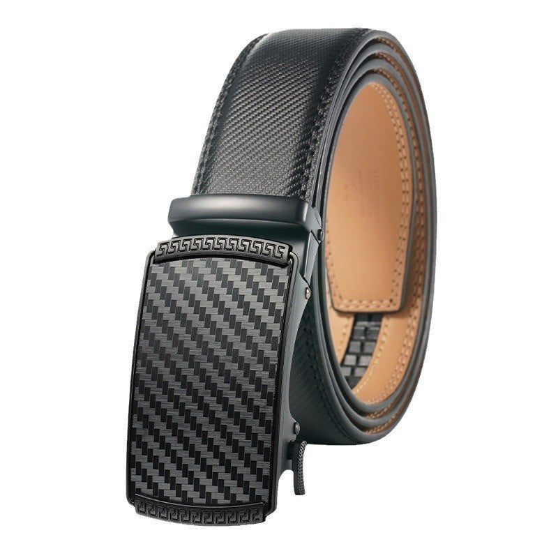 Automatic Buckle Genuine Leather Belt for Men
