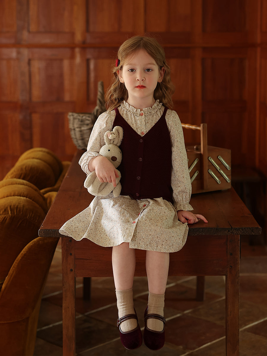 Girls' Niche Temperament Floral Dress