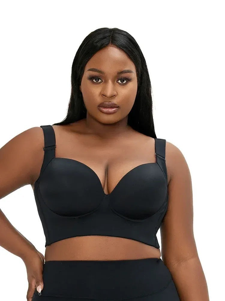 Slanting motion beauty back deep V bra