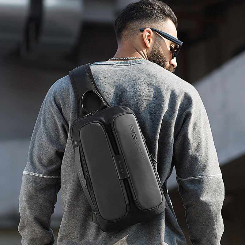 Lightweight USB Shoulder Bag for Men