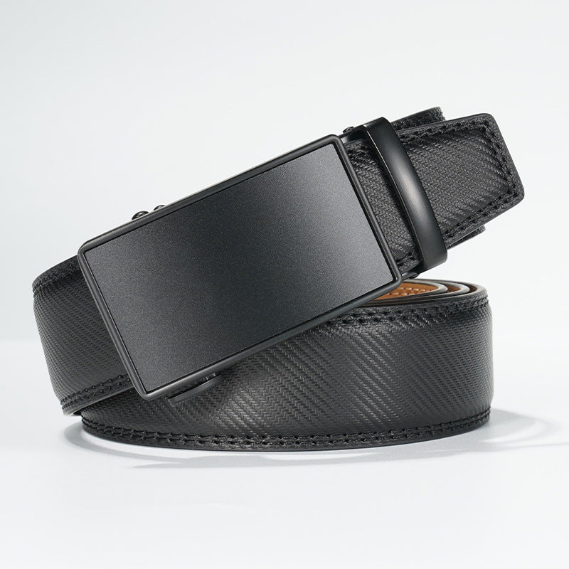 Automatic Buckle Genuine Leather Belt for Men