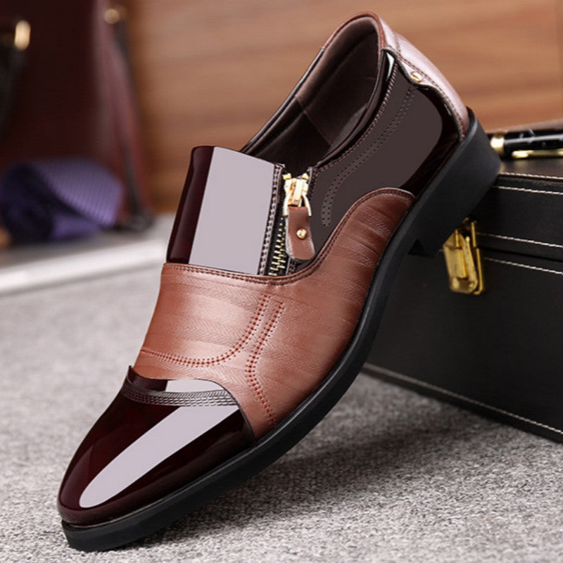 Mens Breathable Business Casual Slip-On Shoes