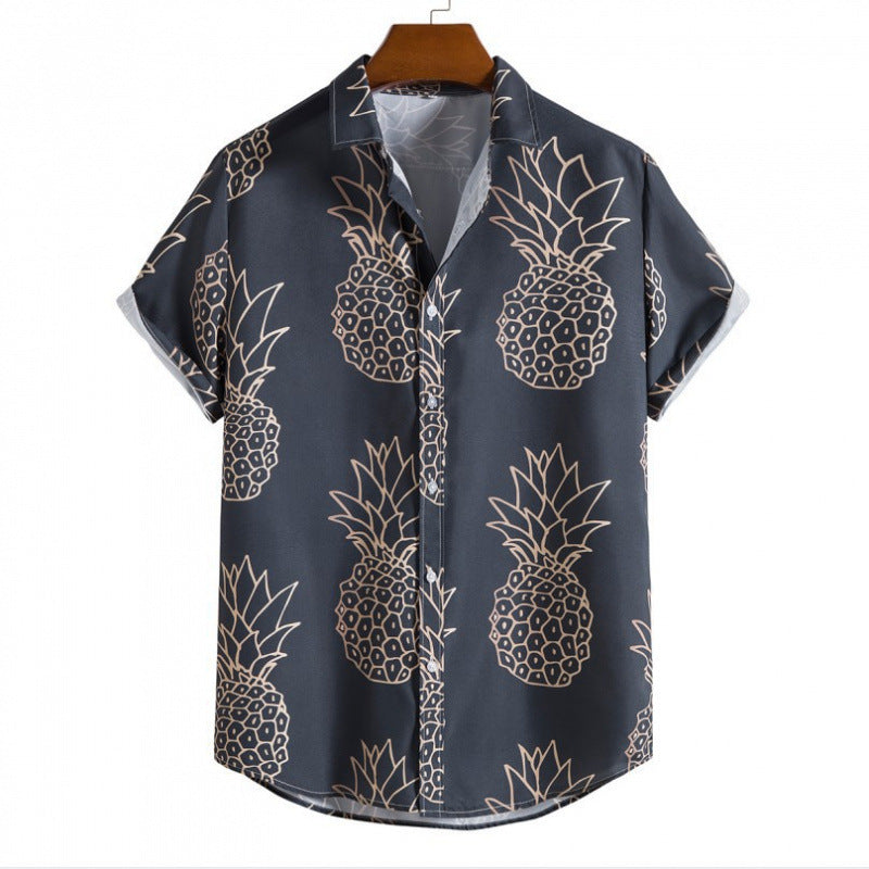 Mens Floral Print Casual Shirt