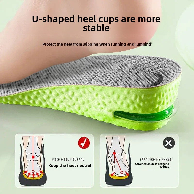 Air Cushion Height Increase Breathable Shoe Insole