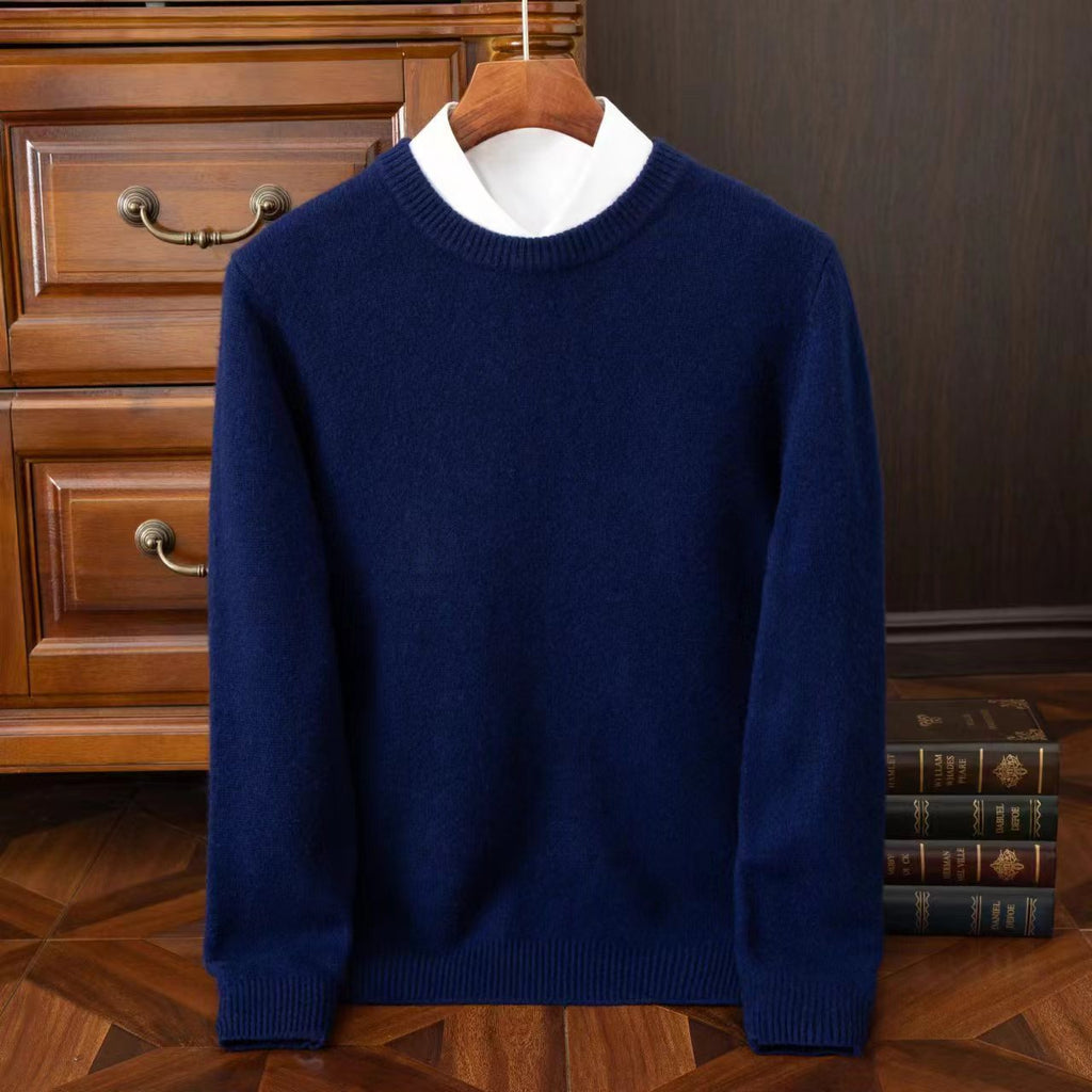 Mens Pure Wool Knit Sweater