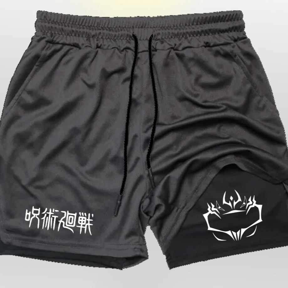 Mens Breathable Running Shorts with Phone Pocket