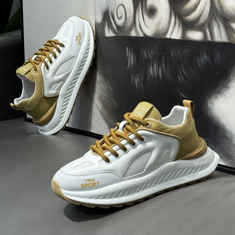 Thick-soled height-increasing running dad shoes for men