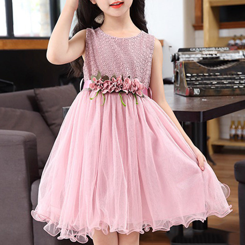 Sweet Fashion Girls Flower Dress