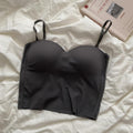 Ice Silk Slim-Fit Camisole with Built-In Bra