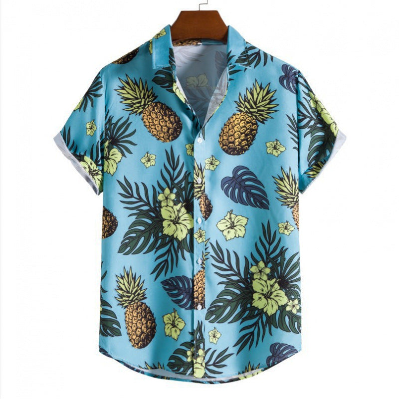 Mens Floral Print Casual Shirt