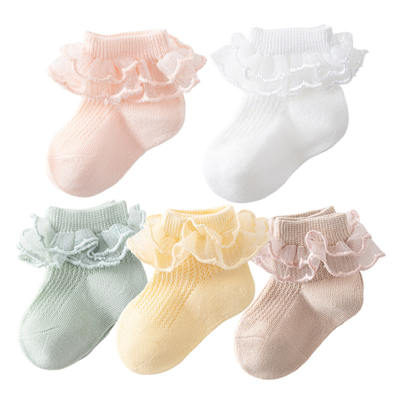 Fashion Individual Breathable Lace Girls' Socks
