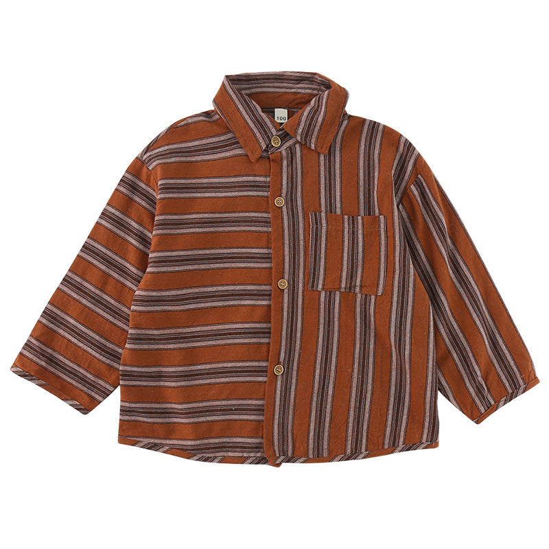 Childrens Long Sleeve Cotton Shirt