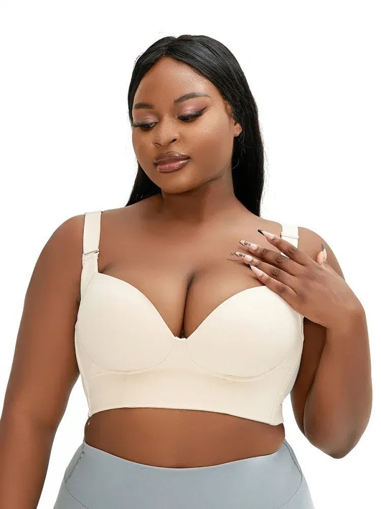 Slanting motion beauty back deep V bra