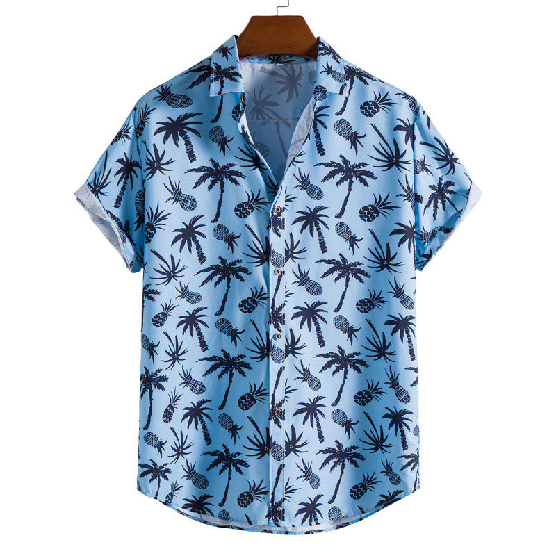 Mens Floral Print Casual Shirt