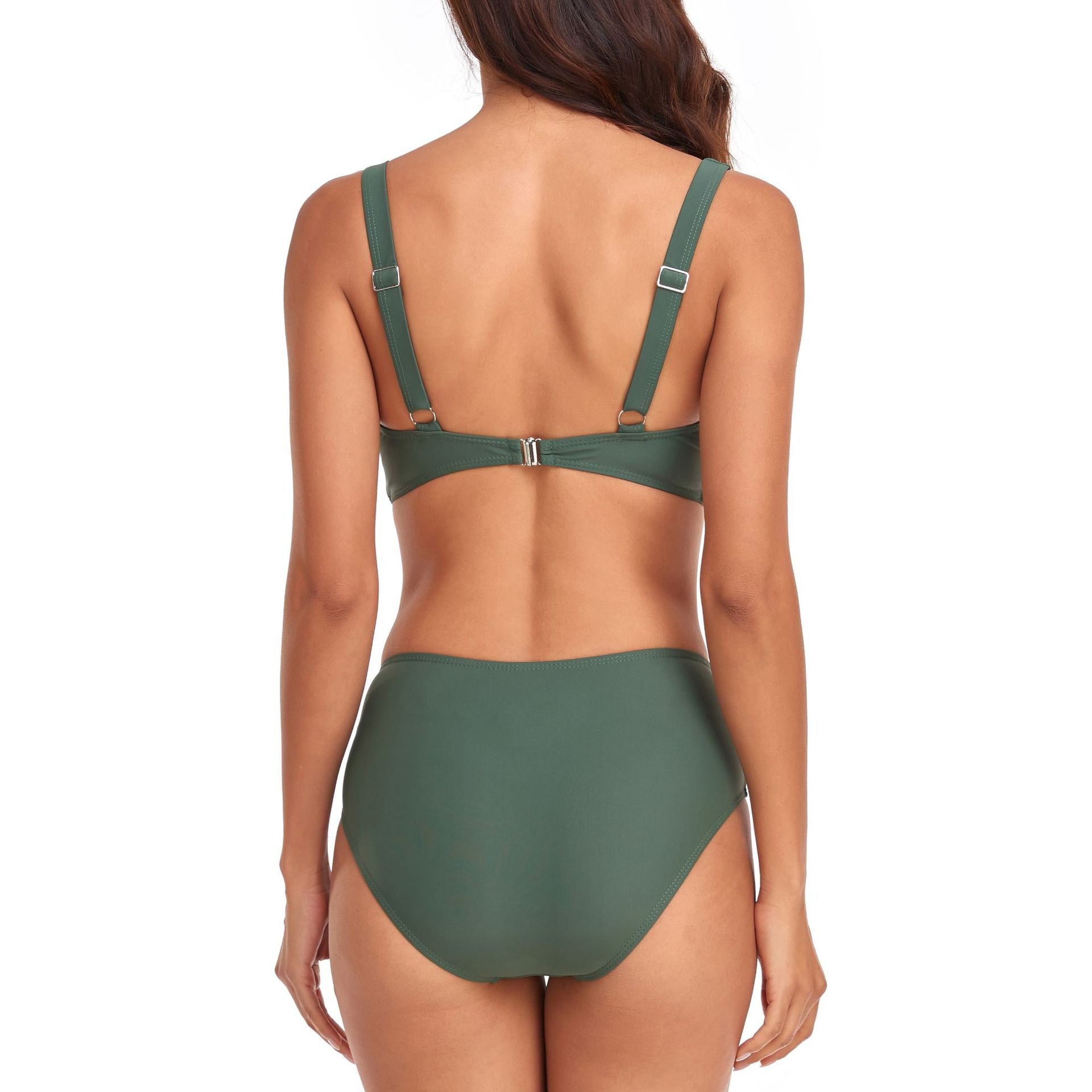 Two-Piece High-Waist Bikini Swimwear