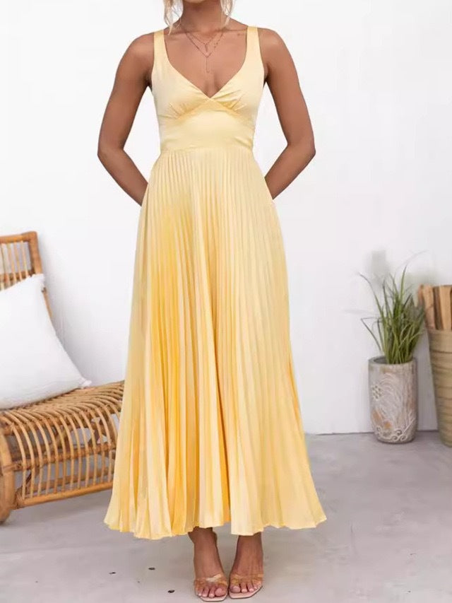 Elegant Sling Backless Long Dress
