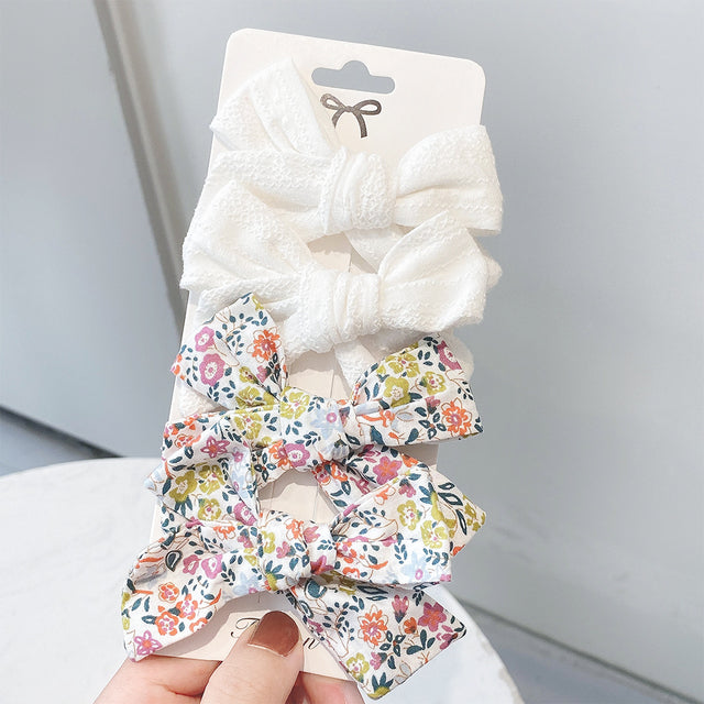 4 Pieces Set Of Fashionable And Sweet Hair Clips