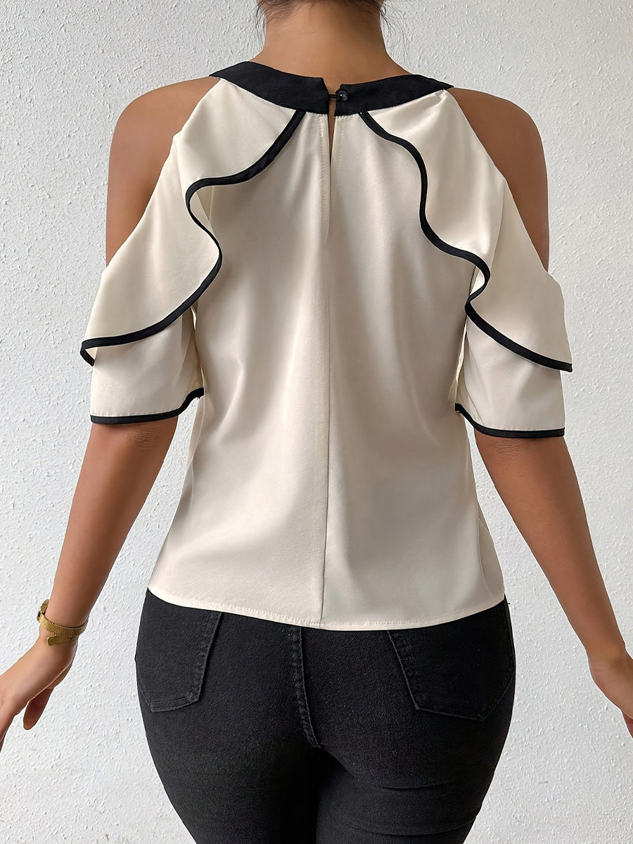 Women's Bow Collar Pullover Shirt