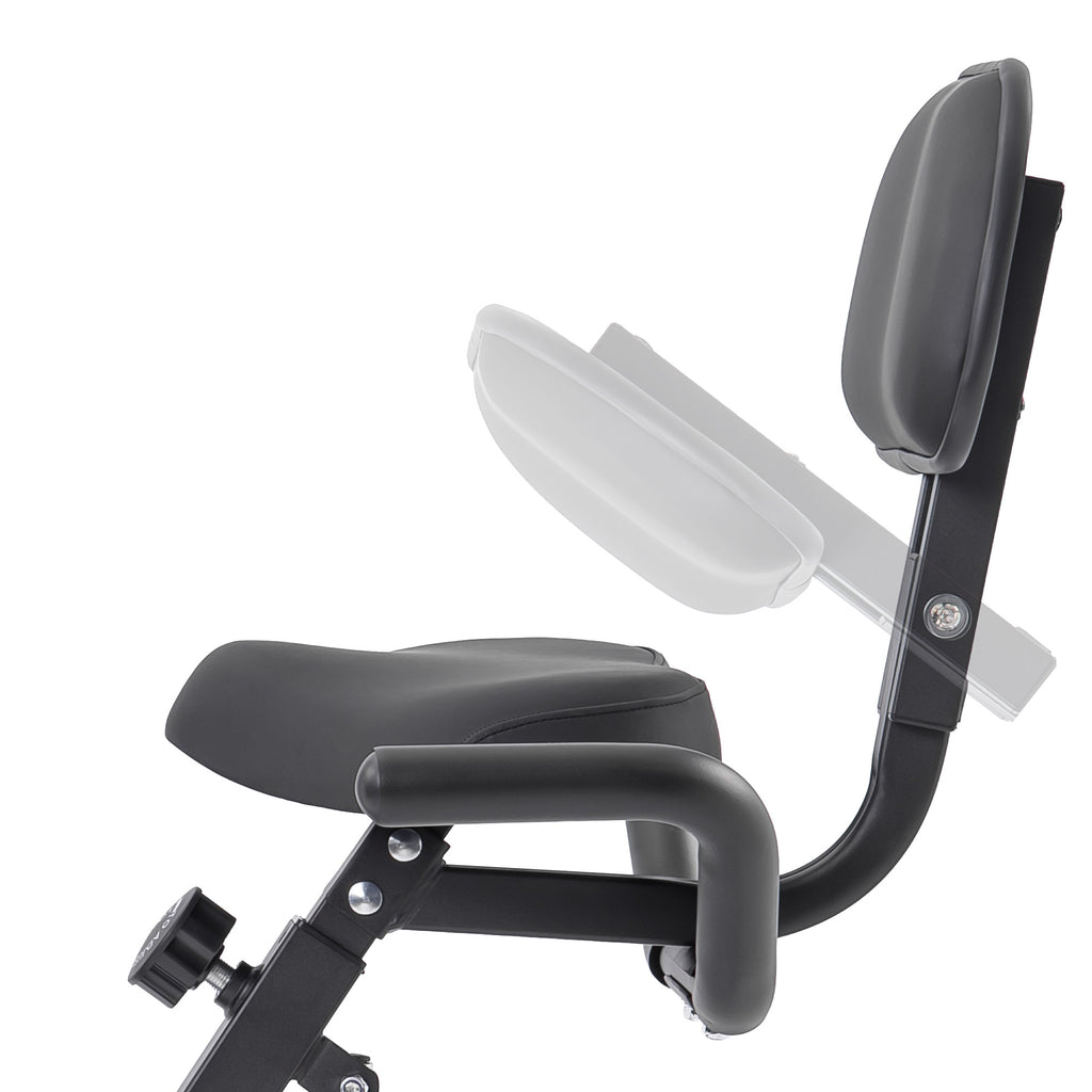 Folding Exercise Bike, Fitness Upright And Recumbent X-Bike With 16-Level Adjustable Resistance, Arm Bands And Backrest