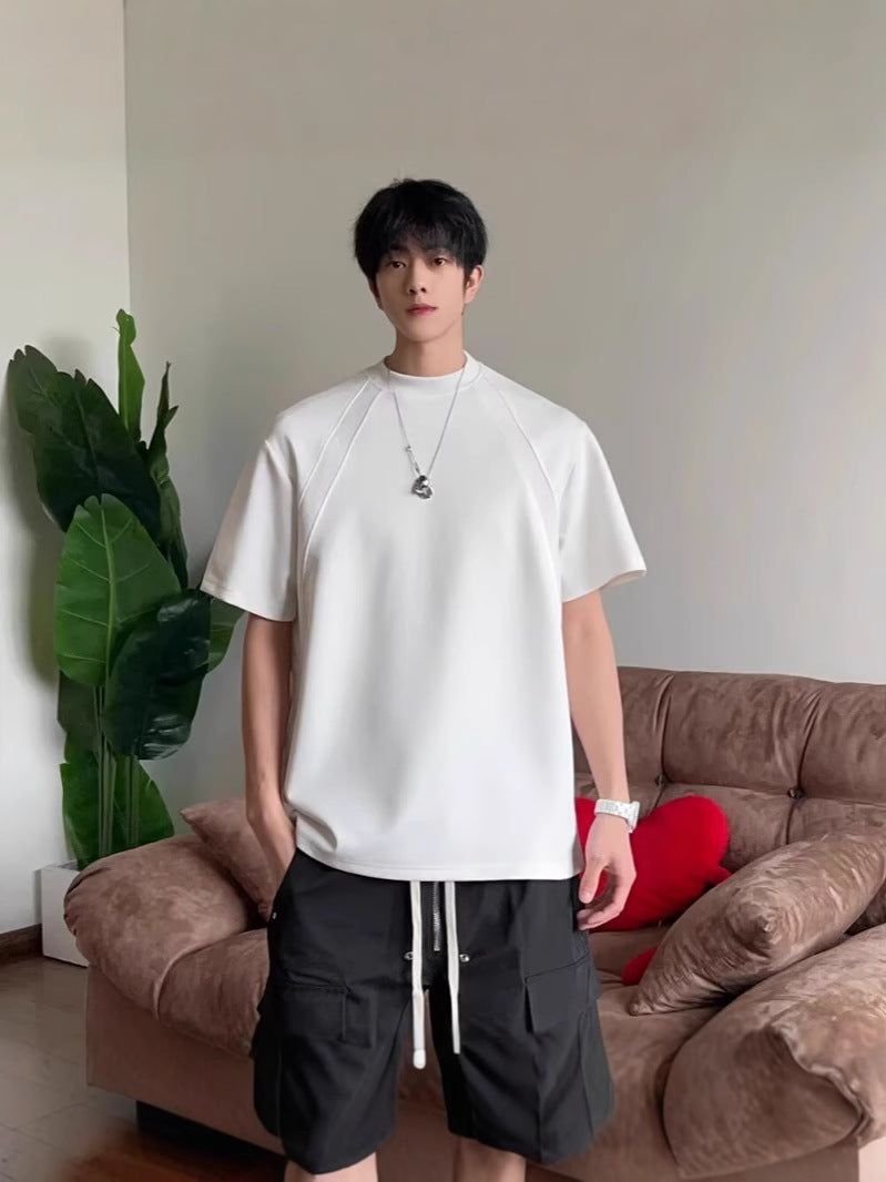 Mens Boxy Fit Short Sleeve Cotton T-Shirt