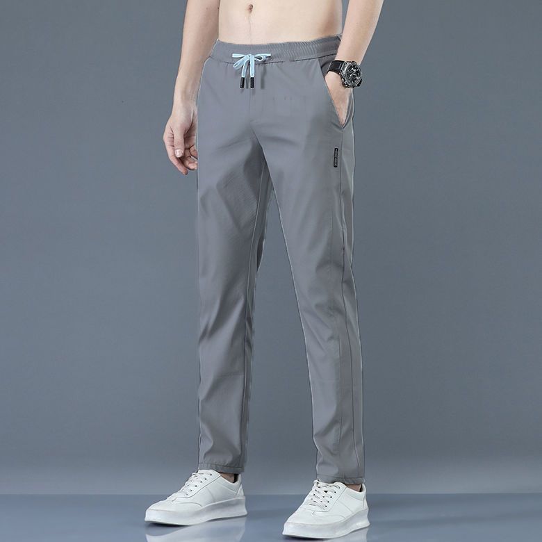 Mens Ice Silk Casual Trousers
